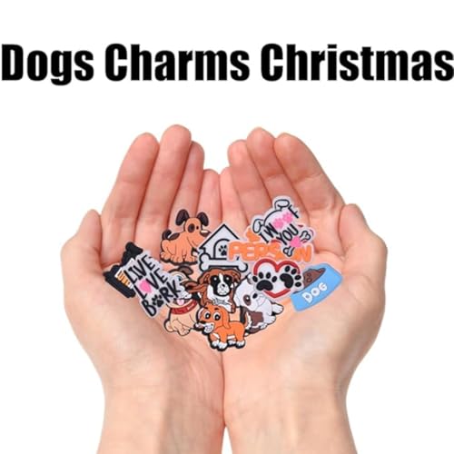 16 Stück Hundeschuh-Charms,Niedliche Hundemotive Schuhdekoration - Wasserdichte Tier-Schuaccessoires für Sandalen, Ideale Geschenke für Partys Schulbelohnungen Für Kinder, Jugendliche & Erwachsene