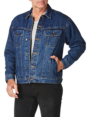 Wrangler Men's Flannel Lined Denim Jacket3