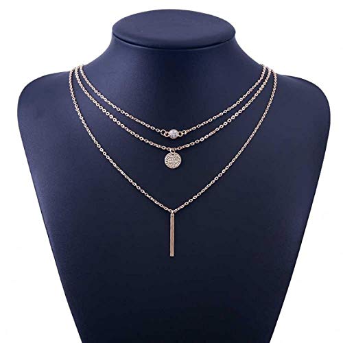 dc jewels MultiLayer Gold Plated Fashion Necklace Chains for Women