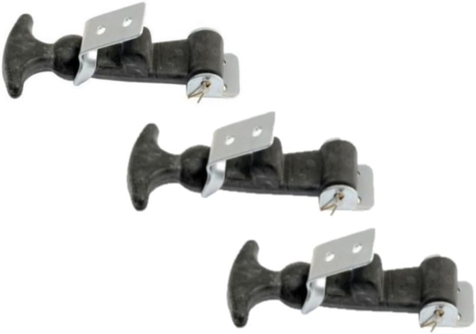 Replacement for fits (3) Rubber Hood Hold Down Latch Assy Hardware & T-Handle Grips