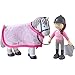 Produktbild HABA 306168 - Little Friends Reiterin Sanya und Pferd Saphira, Biegepuppen & Tiere ab 3 Jahren, Pink, Grau