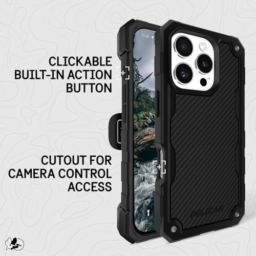 Pelican Shield iPhone 16 Pro Case - Rugged MagSafe Phone Case - Carbon - image 4