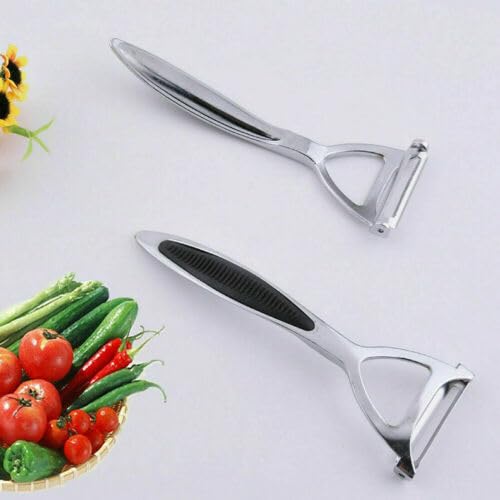 ARA CHOICE Heavy Duty Chrome Alloy 2-in-1 Peeler with Bottle Opener - Stainless Steel Kitchen Tool for Fruits and Vegetables - Silver - Image 6