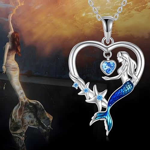 Collier sirène bleu idéal pour sublimer vos tenues de soirée d'été - 2
