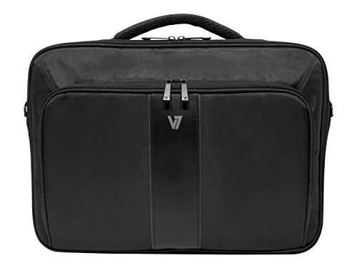 V7 13" Professional 2 Frontloading Laptop and Tablet Case for business professionals, college students and travelers made of water resistant Polyester - CCP24-9N,Black