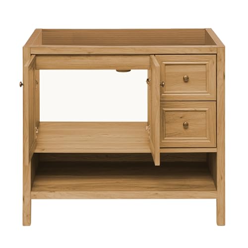 Image of Chateau 36 inch Bathroom Vanity in Natural Oak - Cabinet
