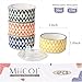 Miicol Ceramic Bowls with Lids Set of 4, Food Storage Containers 20 Oz, Porcelain Serving Bowls 5 Inch, Colorful Mixing Bowl, Kitchen Bowl for Meal Prep, Picnic, Lunch
