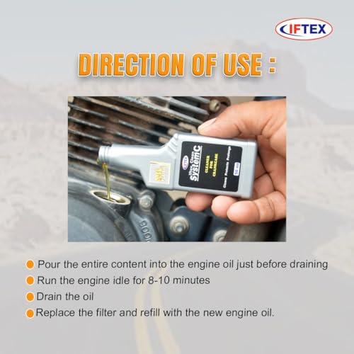 Image of Iftex Engine Oil Flush for 2 Wheelers /Oil Flush for Bike /Removes Sludge /Keeps engine clean (50 ml)