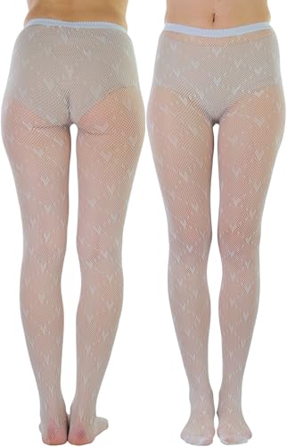 Image of ToBeInStyle Women's Valentine Day Themed Opaque Sheer Pantyhose w /Heart Love