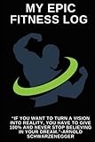 My Epic Fitness Log: Fitness Planner - Daily Log Planner - Workout Log Book for Weight Loss, Lifting, WOD for Men & Women to Track Goals & Muscle Gain -Workout Accessories (Motivational Fitness Logs)