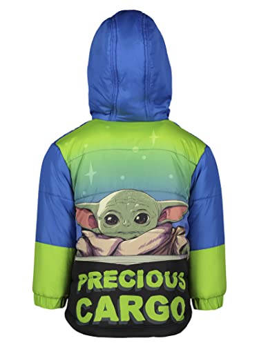 Dreamwave Star Wars The Mandalorian Baby Yoda Toddler Boys Puffer Jacket 4T2