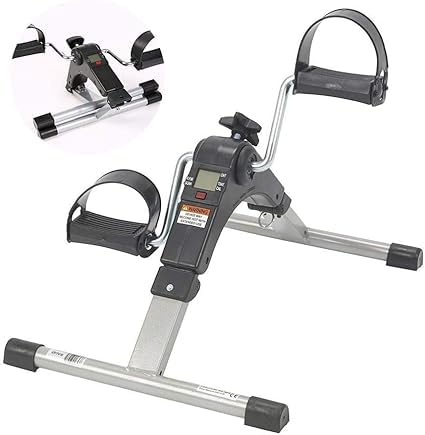 PUNJAN Foldable Mini Fitness Cycle Pedal Exerciser Bike Gym Machine with Digital Display Meter for Men Women Home Exercise Gym, PVC, Multicolour Mini Pedal Exercise Cycle ( Pack of 1)-image-11