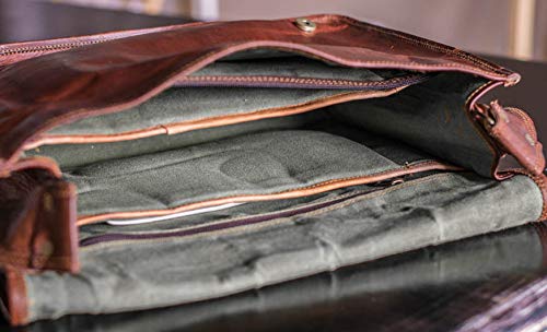 Cuero 9 Inch Small Handmade Crossbody Shoulder Genuine Leather Ipad/Tablet Vintage Messenger Bag For 9 Inch Ipad Pro For Women Men Gift thumb #3