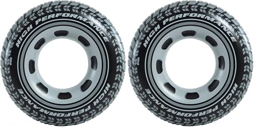 Intex - Swimming Tube Giant Car tyre 91cm (Paquete de 2)