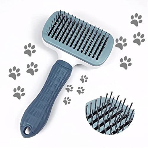 Spazzola Da Bagno Per Cani E Gatti - 2 Pezzi Massaggiante Con Manico Regolabile - Pettine Per Pulizia - Foto 3