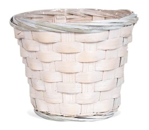 212 Main Bamboo White Washed Planter