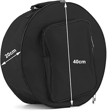 Snare Drum Bag Waterproof Drum Backpack Travel Drum Shoulder Bag Portable Drum Storage Case with Adjustable Strap and Padded Handle,14