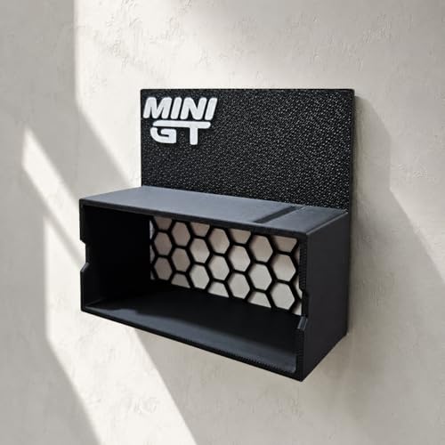 Image of Mini GT Display Shelf for 1:64 Diecast Cars & Display Boxes | Wall Mount or Desktop Showcase Stand | Premium Matte Finish Collector Display Rack | Mini GT Display Holder (Shelf Only)
