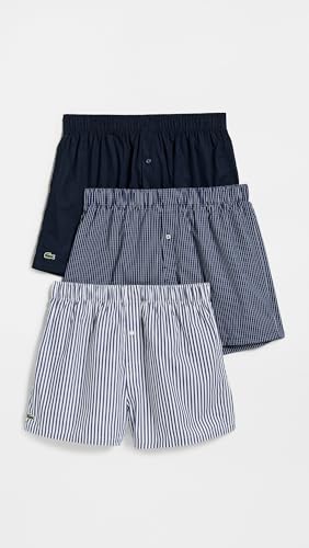 Lacoste Men's Cotton Poplin Boxers 3 Pack2