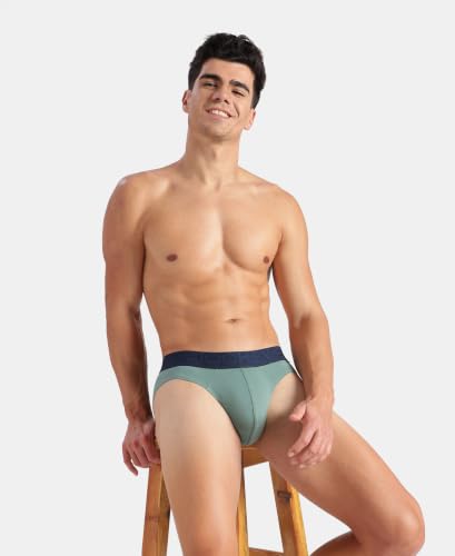 Image of Jockey US59 Men Super Combed Cotton Elastane Stretch Solid Brief