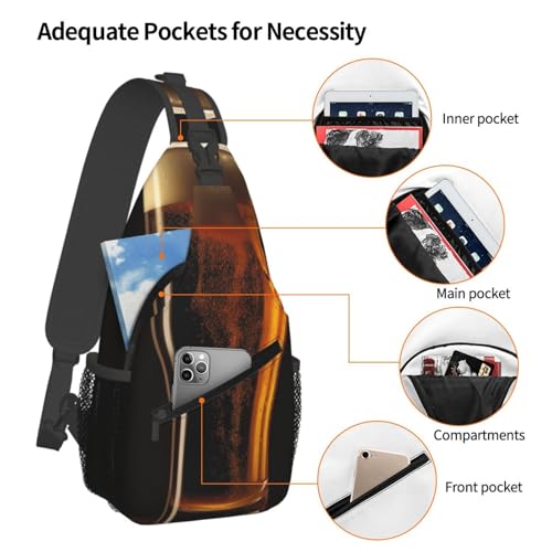 Sling Bag para Hombre y Mujer Bolsa Cruzada para Senderismo miniatura 3
