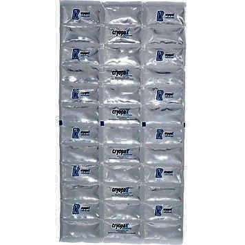 Cryopak Flexible Ice Mats, Set of 2 - 1 small (12 pouches) and 1 larger mat (24 pouches)