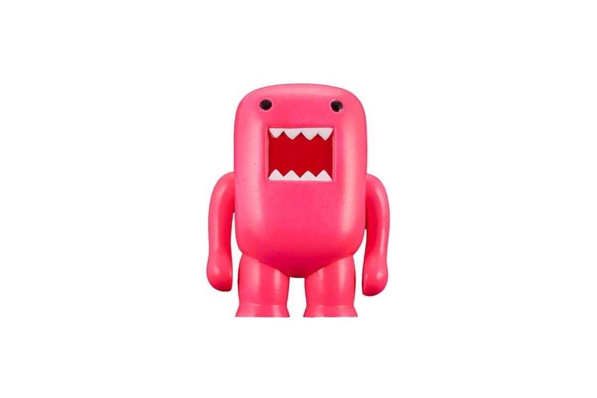4" Domo Fluorescent Black Light Vinyl Figure: Red