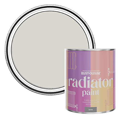 Rust-Oleum Grey Heat Resistant Radiator Paint in Satin Finish - Bare Birch 750ml
