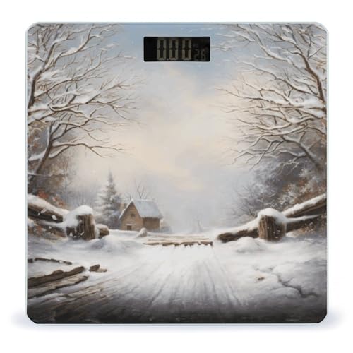 Báscula Digital de Baño con Pantalla LCD y Vidrio Templado miniatura 1