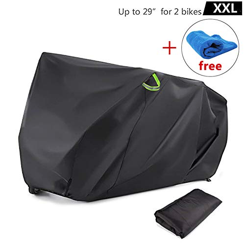 Bicycle Bike Cover Waterproof Outdoor for 2 Bikes Heavy Duty 210D Oxford XXL