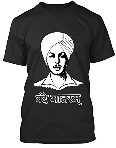 bhagat singh t shirt black