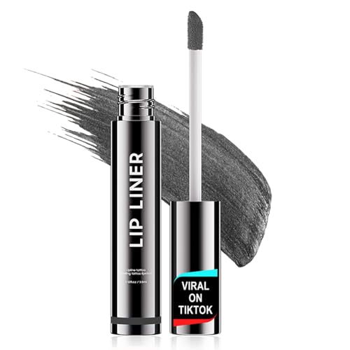 Image of Lip Tint Stain Peel Off - Waterproof Lip Liner Stain, Moisturizing Long-Lasting Lip Stain, Create A Natural Lip Color (Black, 0.12 Fl Oz (Pack of 1))