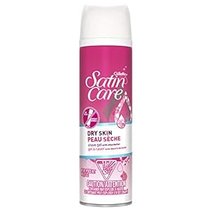 Gillette Satin Care Dry Skin Shave Gel for Women, 198g
