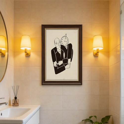 Impression giclée de Christina Malman décoration murale homme horloge - 7