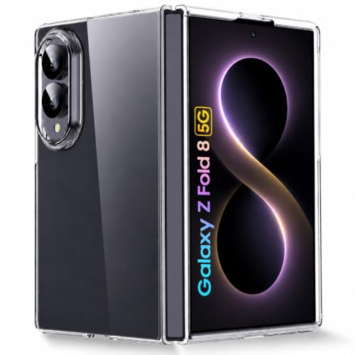 GooseBox Case for Samsung Galaxy Z Fold 8 Clear, [Anti-Yellow] Ul...