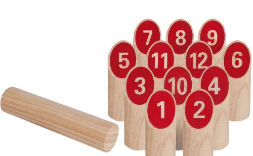 Mölkky Eichhorn Wurfspiel im Stoffbeutel, 14-teilig