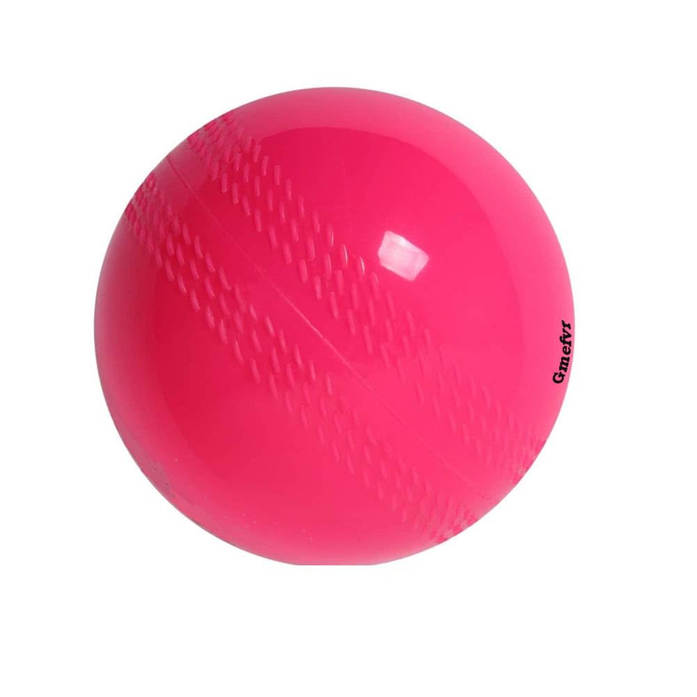 Gmefvr Silicone Soft Cricket Balls Practice Training for All Age Group Recommended for Indoor/Outdoor Street & Beach Crickets, Pink