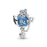 Este abalorio hecho a mano de plata de ley te recuerda a la fiesta de cumpleaños del Sombrerero de Disney Alicia en el País de las Maravillas