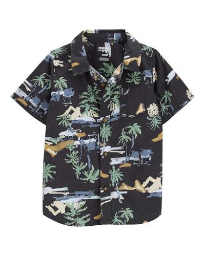 Image of OshKosh B'Gosh Boys Short Sleeve Woven Buttonfront Shirt