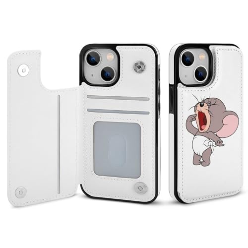 iPhone13 Mini用ケース 手帳型 トムとジェリー タフィー 【全機種対応】 アイフォン13 Mini用ケース スマホケース 財布型 PUレザー おしゃれ 背面カード収納 スタンド機能 携帯カバー 耐衝撃