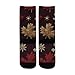 susiyo Artistic Black Snowflakes Hiking Socks Boy Girls - Cushioned Crew Socks for Kids Soft, Breathable & Seamless Toe for All-Day Comfort