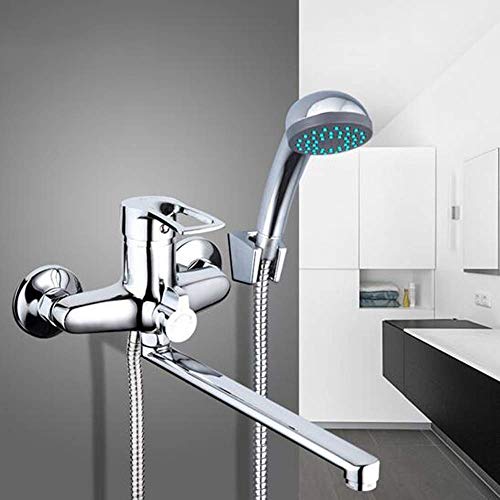 Robinet de baignoire pour salle de bain familiale avec pommeau de douche Frap et tuyau 30 cm