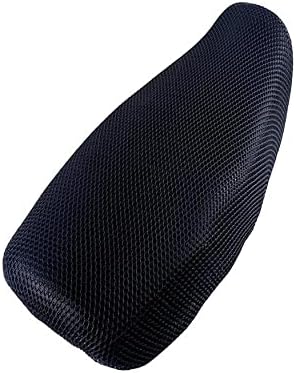 BIGZOOM Heavy Duty Nylon No Heat On Seat Bike/Scooty Mesh Type Seat Cover for Honda Aviator (Black)