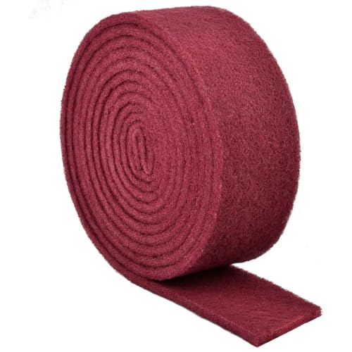 OTYMIOW 5m×10cm Rouleau de Papier Abrasif Réutilisable Grain 320-400, Toile Abrasive Non Tissée,...