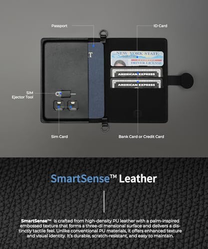 Lightweight Passport Holder with RFID Blocking, 2 SIM Card Slots, Detachable Strap & Ejector Pin – Slim Travel Passport Cover Organizer for Men & Women4