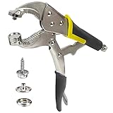 Screw Snaps Locking Pliers Kit, Couker Heavy-Duty T8 Snap Setter Tool for Fastening, Replacing Snaps, Repairing Boat Covers, Canvas, Tarps