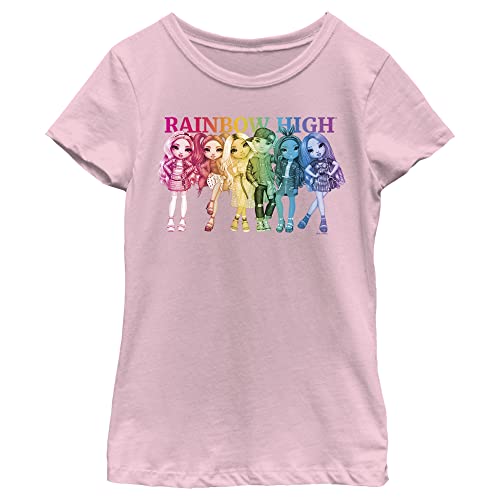 Girl's Rainbow High Colorful Group Shot T-Shirt