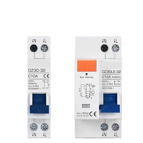 Disjoncteur différentiel DZ30LE-32 DPNL protection fuite terre C16A