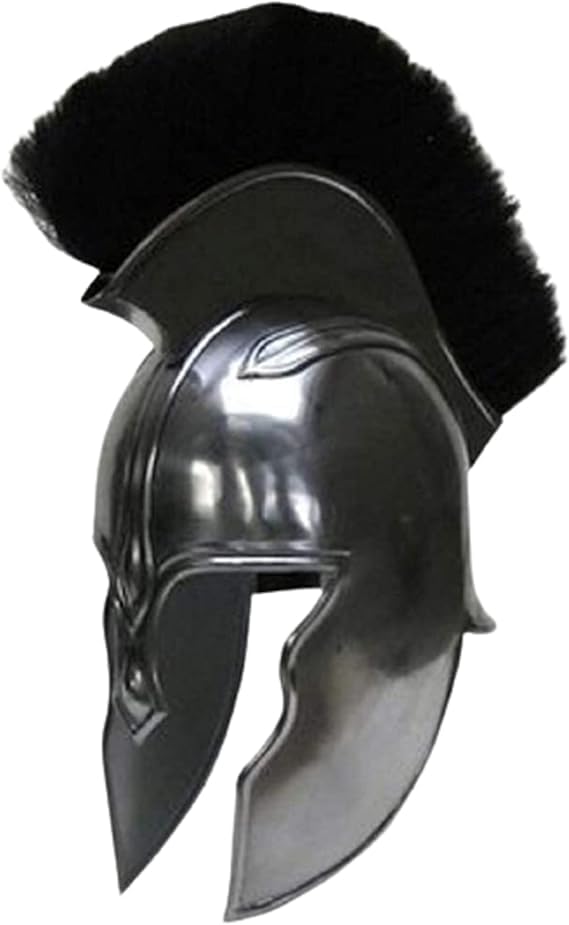 Elmo medievale di d'Achille Armatura Casco Cavaliere Crociato Spartano ~ Armatura Greca Armatura Spartan Costume Film Casco ~ Articoli Regalo