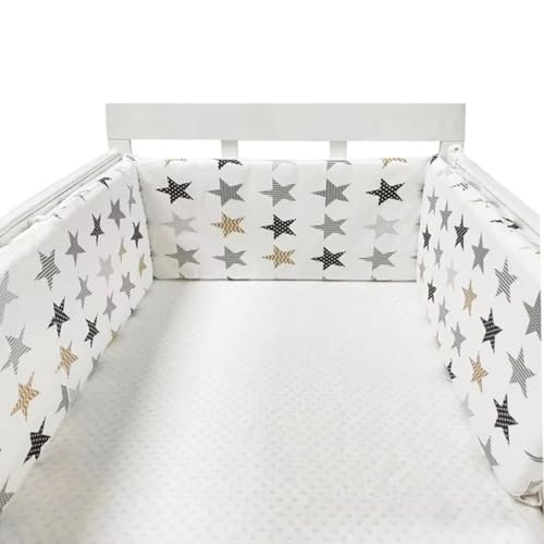 AZMAHT Chichoneras Cuna Transpirable Cuna De Bebé De Malla Transpirable Parachoques Cuna Protector de Cuna para Bebé Protector De Cabeza para Cuna Chichoneras Cuna Plegable,N11,150 * 30cm